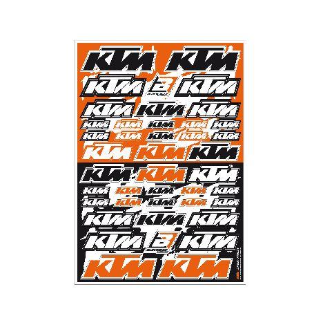 STICKER SHEET KTM LOGO, BLACKBIRD 5076K PRE-CUT image 1