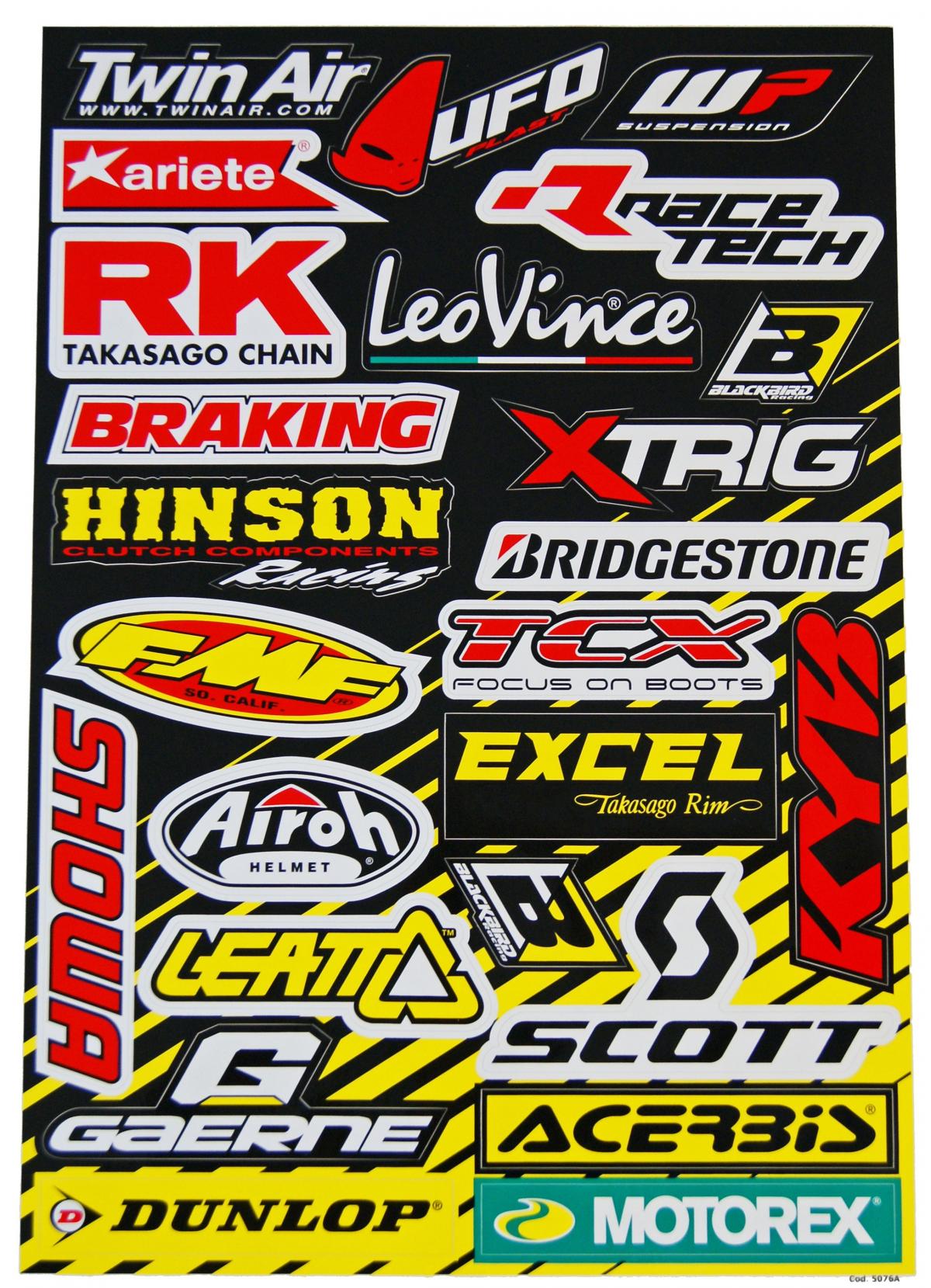STICKER SHEET SPONSOR LOGO A, BLACKBIRD 5076A PRO-CUT thumbnail 2