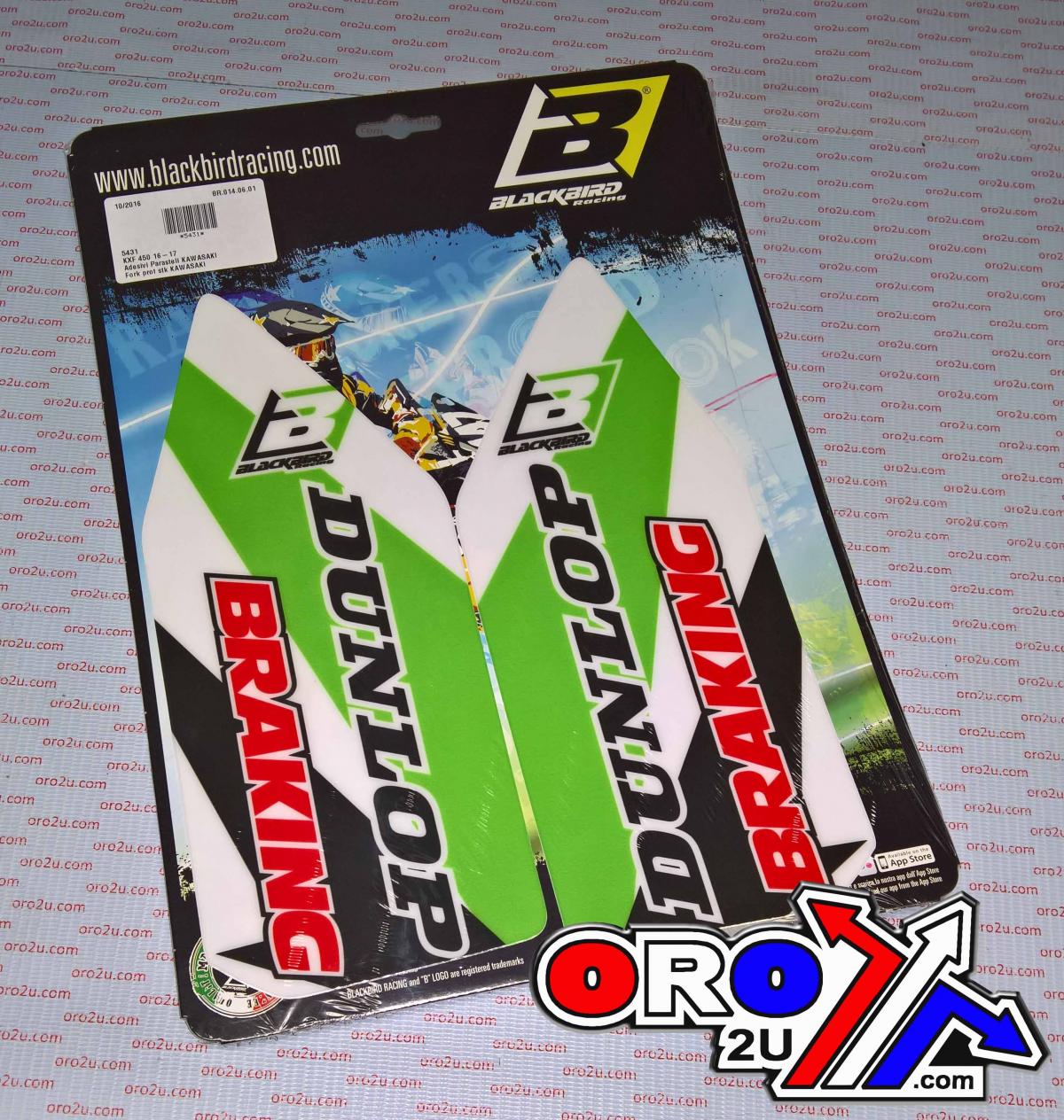 17-25 KXF250 16-25 KXF450 FORK DECALS, BLACKBIRD 5431N thumbnail 3