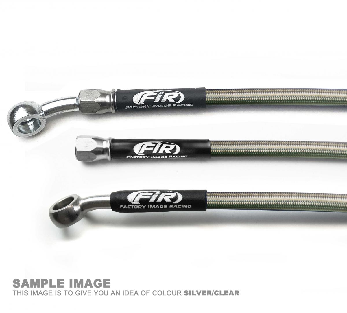 HOSE FRONT BRAKE SILVER / BLK HONDA CRF250/450R 2015-2016