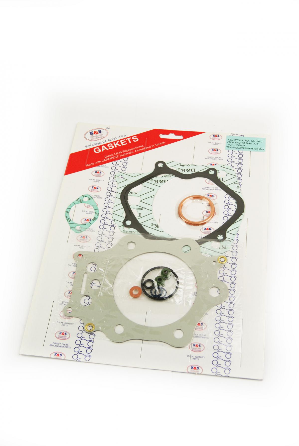 GASKET TOP SET 98-04 TRX450, K&S 70-1050T image 1