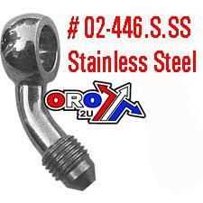 M10 BANJO 45* BEND 3/8UNF GR, B594-03C SWAGE CRIMP FITTING 600 Series -3, GOODRIDGE / STAINLESS STEEL thumbnail 5
