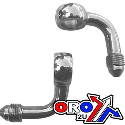 M10 BANJO 90* BEND 3/8UNF GR, B599-03C SWAGE CRIMP FITTING 600 Series -3, GOODRIDGE / STAINLESS STEEL thumbnail 3