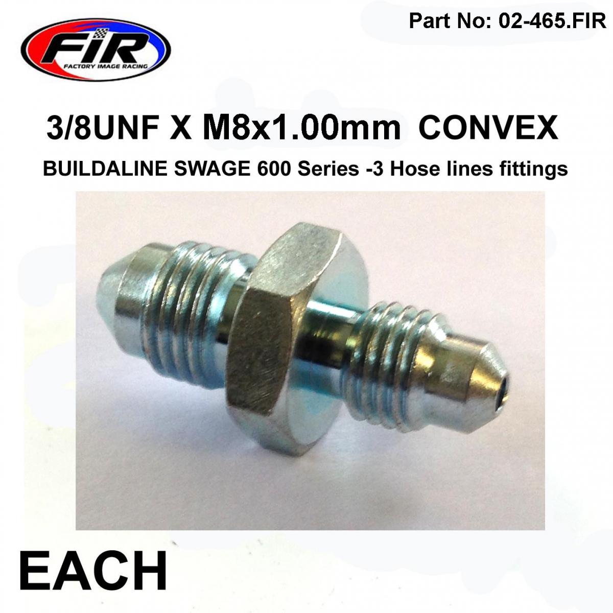 3/8UNF X M8x1.00mm CONVEX image 1