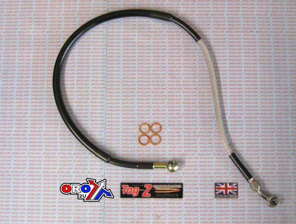 HOSE REAR BRAKE SILVER / BLACK YAMAHA YZ125 YZ250 V 1989 thumbnail 2
