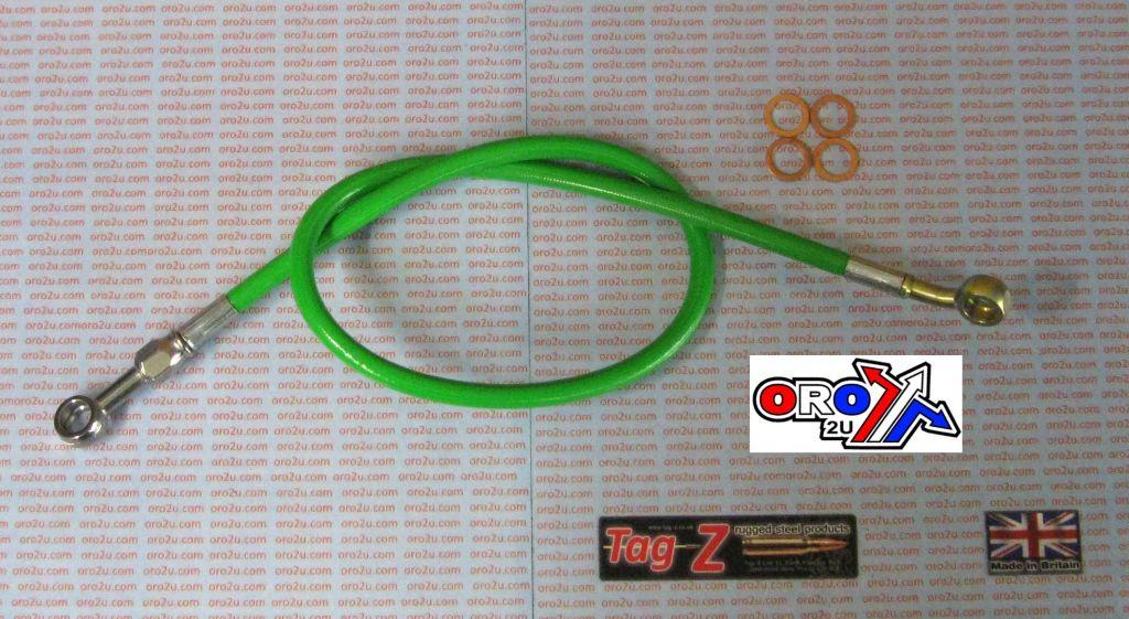 HOSE REAR BRAKE GREEN / BLK KX125/250 (K2-K5) 1995-98 thumbnail 2