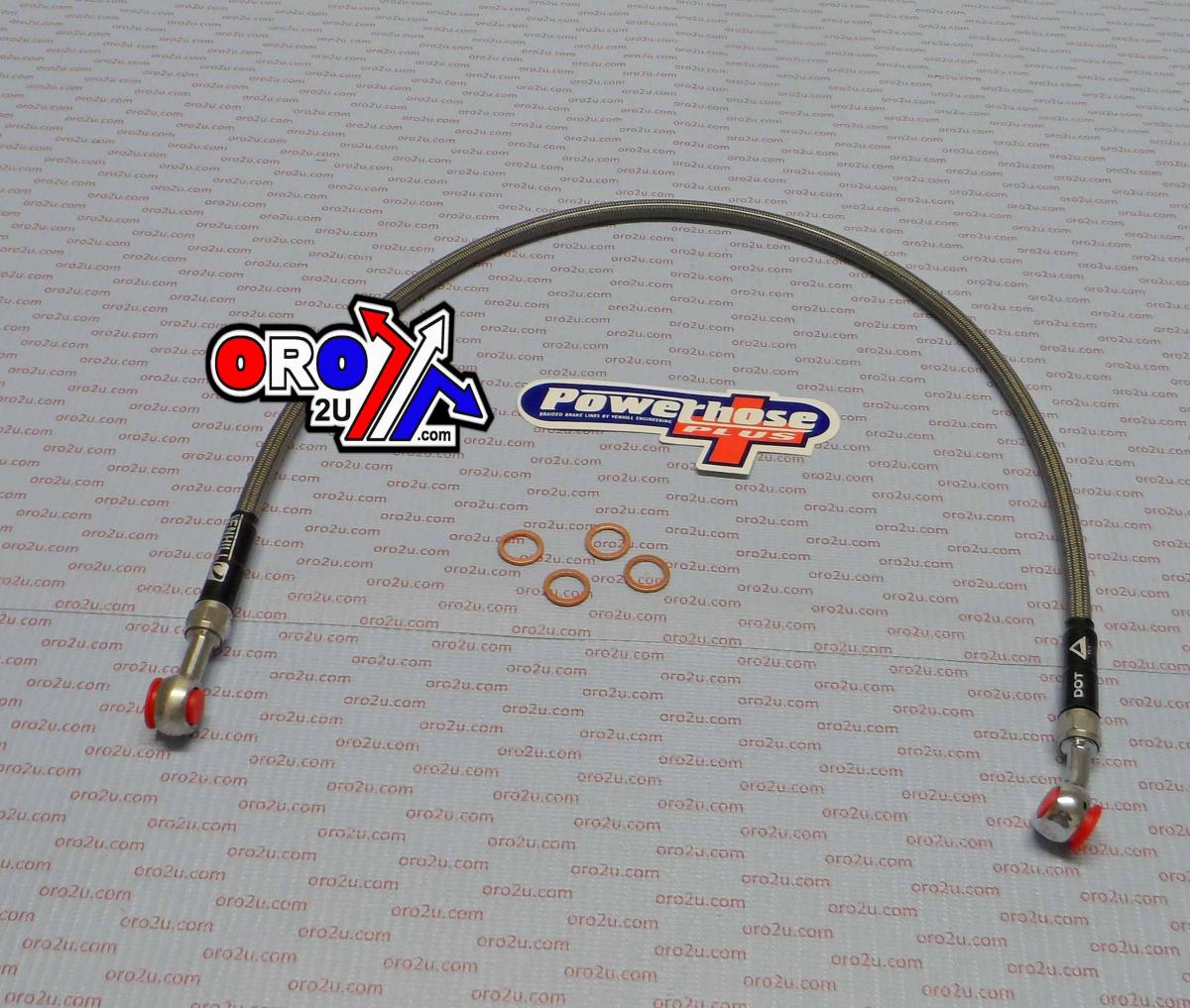 HOSE REAR BRAKE SILVER / BLK, VENHILL S01-2-021/P thumbnail 2