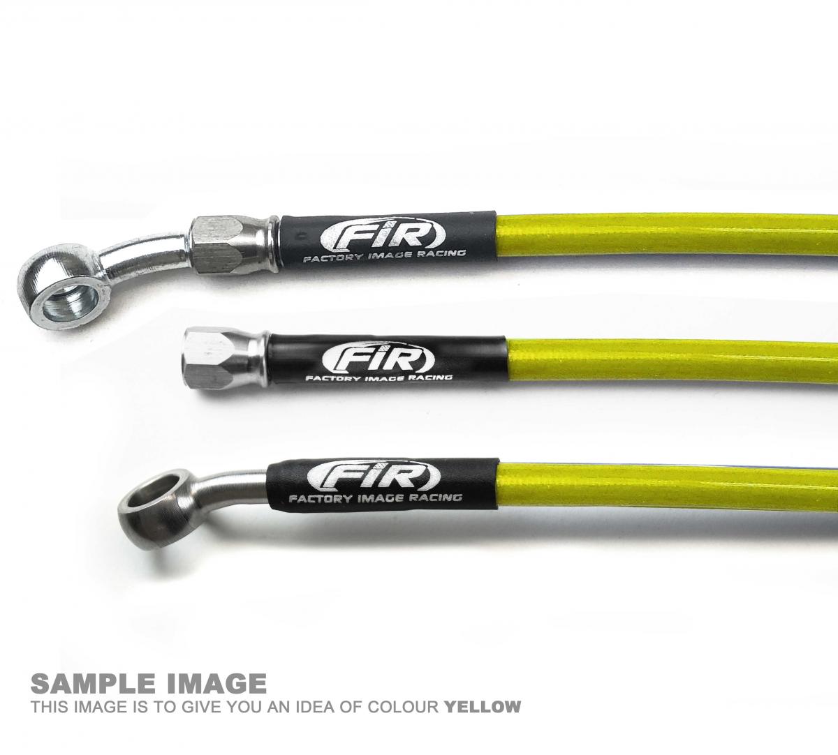 HOSE REAR BRAKE YELLOW / BLK SUZUKI DRZ400-E 2000-2007 image 1