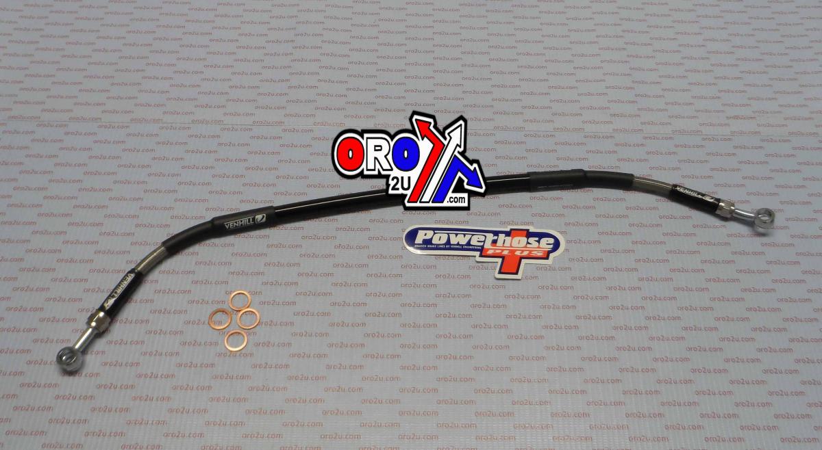 HOSE REAR BRAKE SILVER / BLK, KTM SX65 2004 - 2014, VENHILL K01-2-015/P thumbnail 2