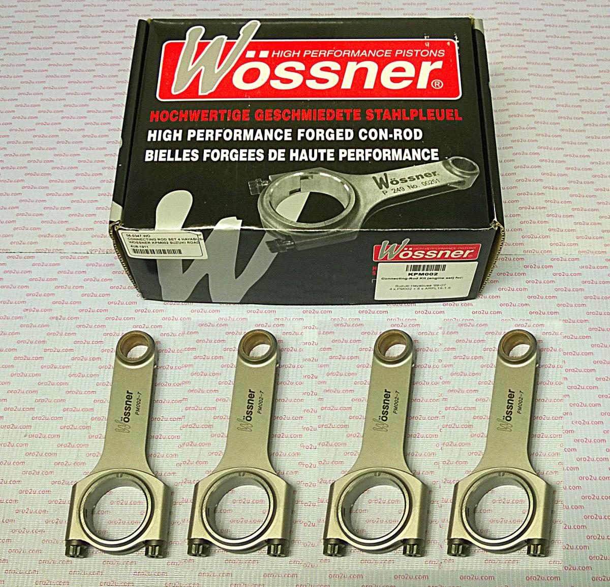 CONNECTING ROD SET 4 1300 HAYABUSA, WOSSNER KCRM002H SUZUKI ROAD image 1