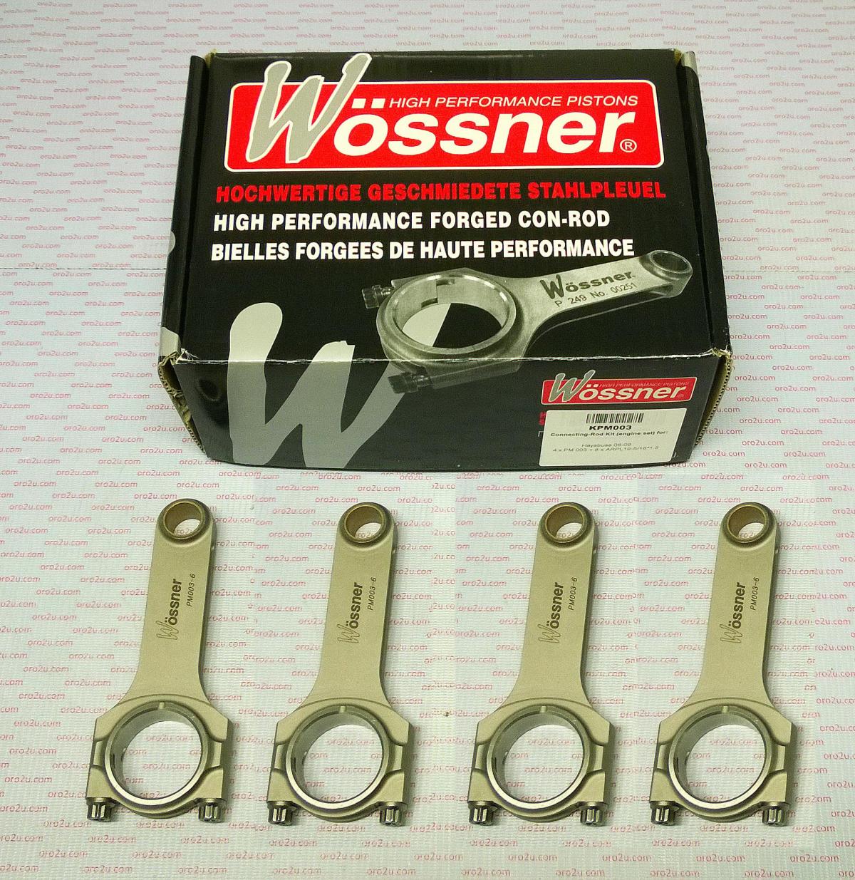 CONNECTING ROD SET 4 SUZUKI GSX-R1300 HAYABUSA TURBO 05-ON WOSSNER KPM003 SUZUKI ROAD thumbnail 2