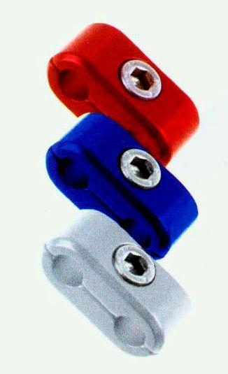 HOSE SEPARATOR RED Brake Throttle Clutch Cable Clips Clamp Protector Line Wire Clips Cover For Sportster thumbnail 2