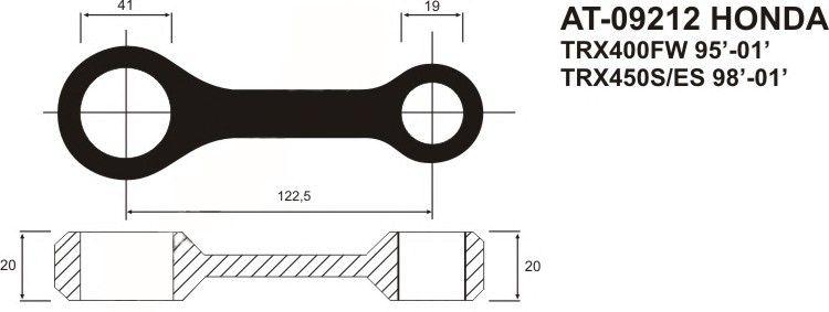 CONNECTING ROD 99-08 TRX400EX, WISECO WPR188 HONDA ATV thumbnail 2