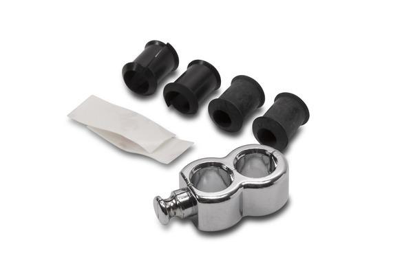 DUAL CABLE HOLDER CHROME MOTION PRO 11-0050 image 1