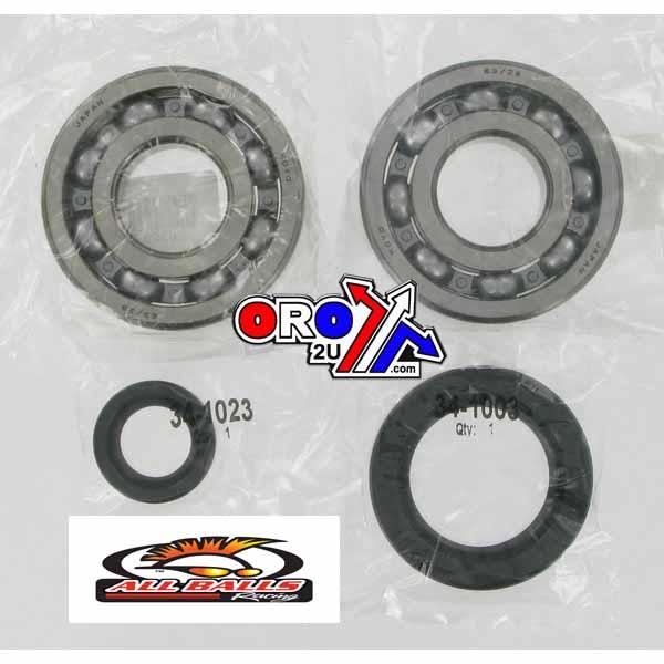 CRANKSHAFT BEARING & SEAL KIT, ALLBALLS 24-1004 CR250 CR500 thumbnail 2