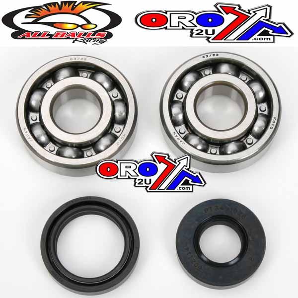 CRANKSHAFT BEARING & SEAL KIT, ALLBALLS 24-1008 KX125 88-05 thumbnail 2