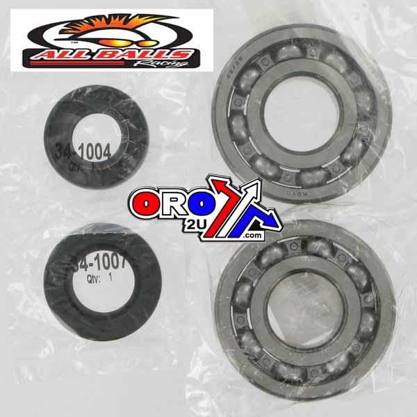 CRANKSHAFT BEARING & SEAL KIT, ALLBALLS 24-1010 KX250 87-01 thumbnail 2