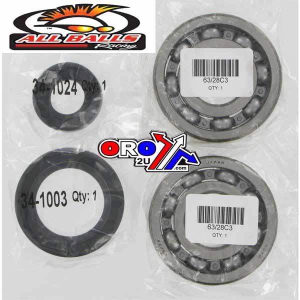 CRANKSHAFT BEARING & SEAL KIT, ALLBALLS 24-1030 CR250 92-07 thumbnail 2