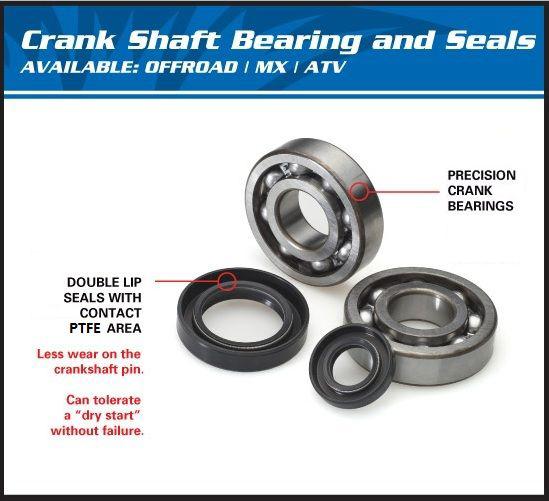 CRANKSHAFT BEARING & SEAL KIT, ALLBALLS 24-1047 KX250 02-07 thumbnail 3