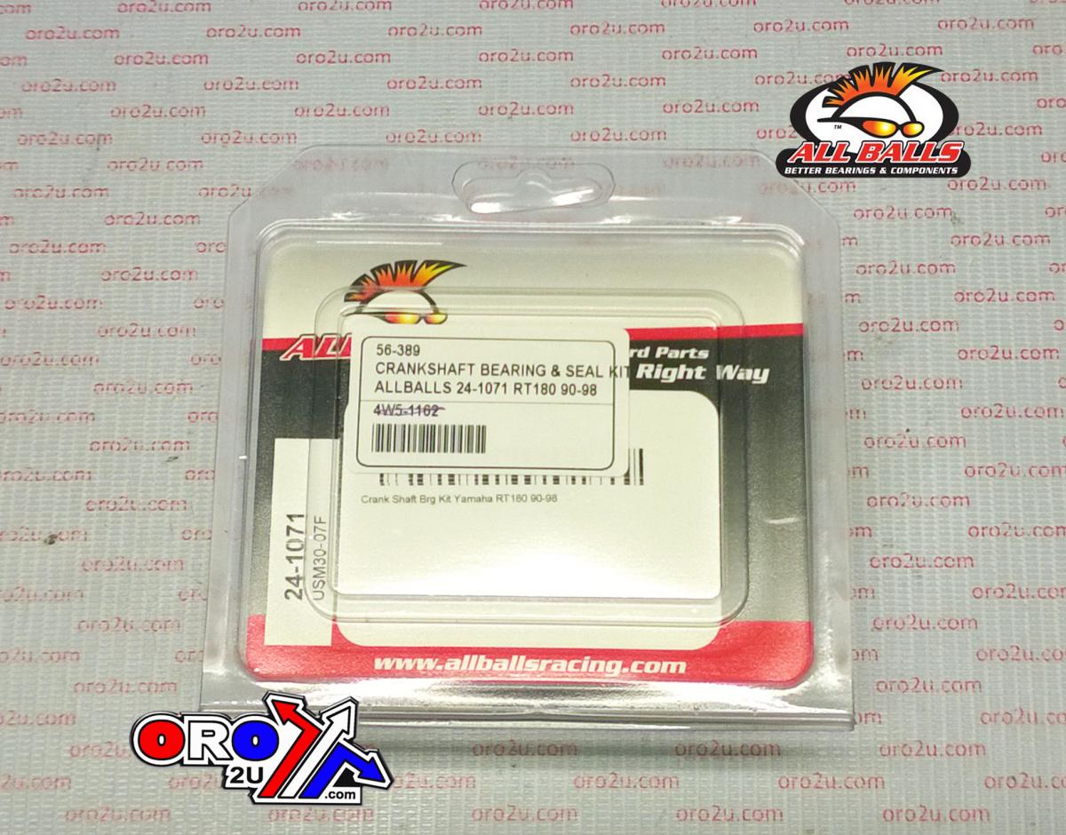 CRANKSHAFT BEARING & SEAL KIT, ALLBALLS 24-1071 RT180 90-98 thumbnail 3