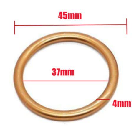 EXHAUST COPPER GASKET 75-22 HONDA/YAMAHA, PSYCHIC AT-02214 ROAD/ATV/DIRT thumbnail 2