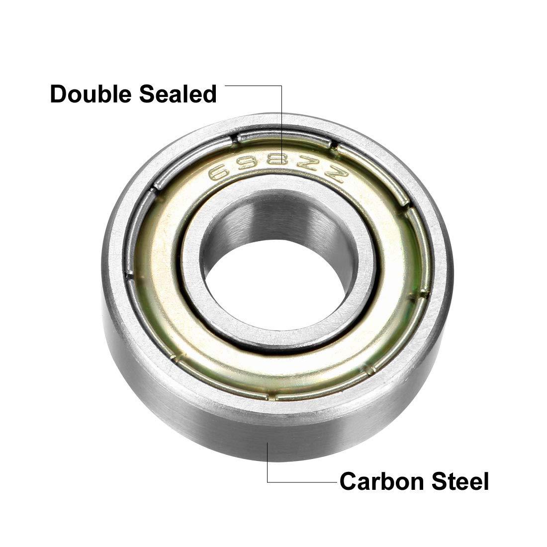 BEARING 698 2Z DUNLOP 8x19x6 STEEL SEALED EACH thumbnail 2