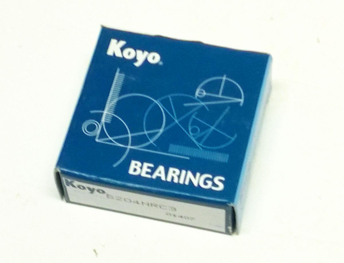 BEARING 6204 NR KOYO OPEN 20x47x14 SIZE  GROVED & CLIP, PROX 23.6204NR EACH thumbnail 3