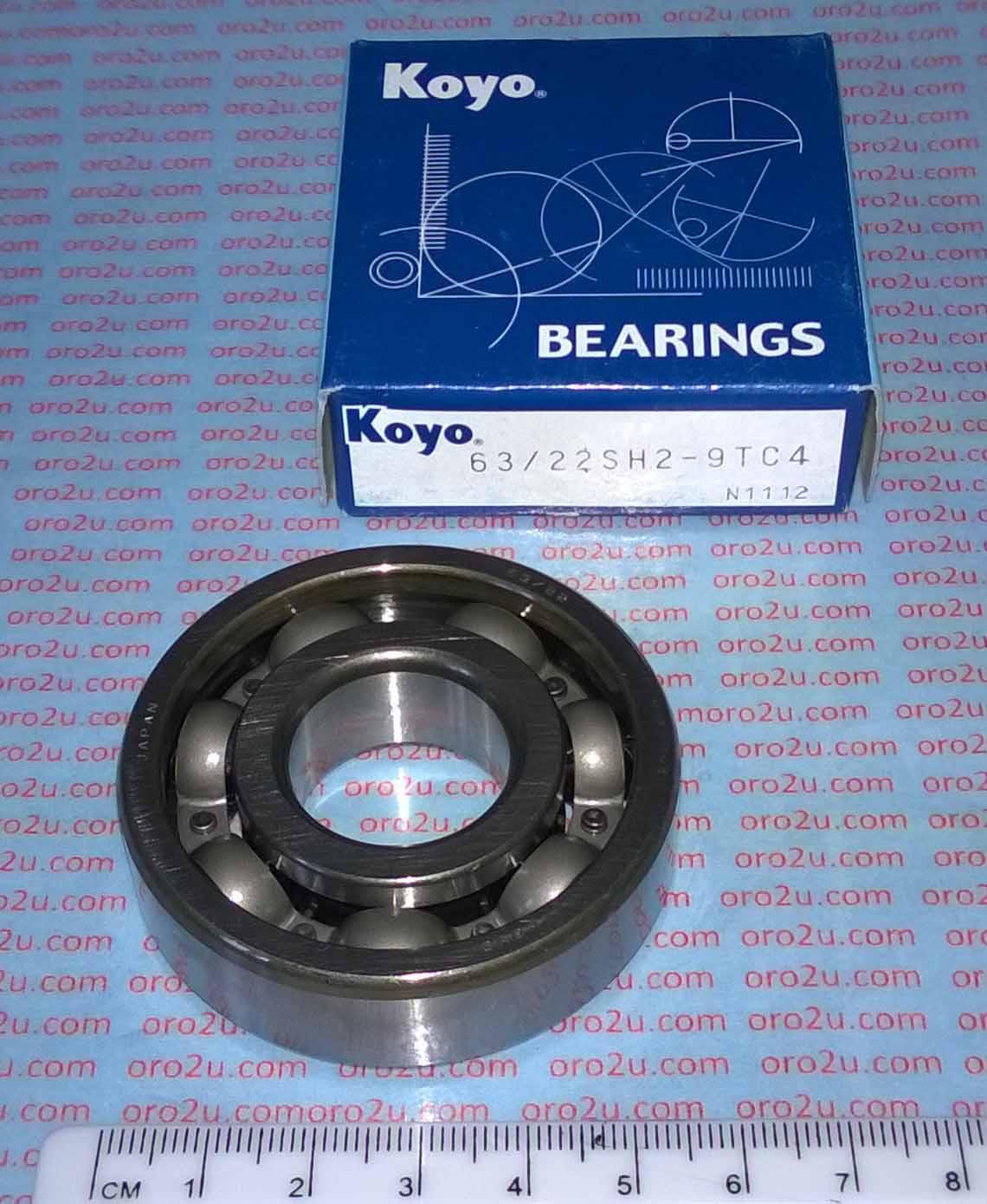 BEARING 63/22 SH2-9TC4 KOYO, 22x56x16 Yamaha crankshafts, BEA402 image 1