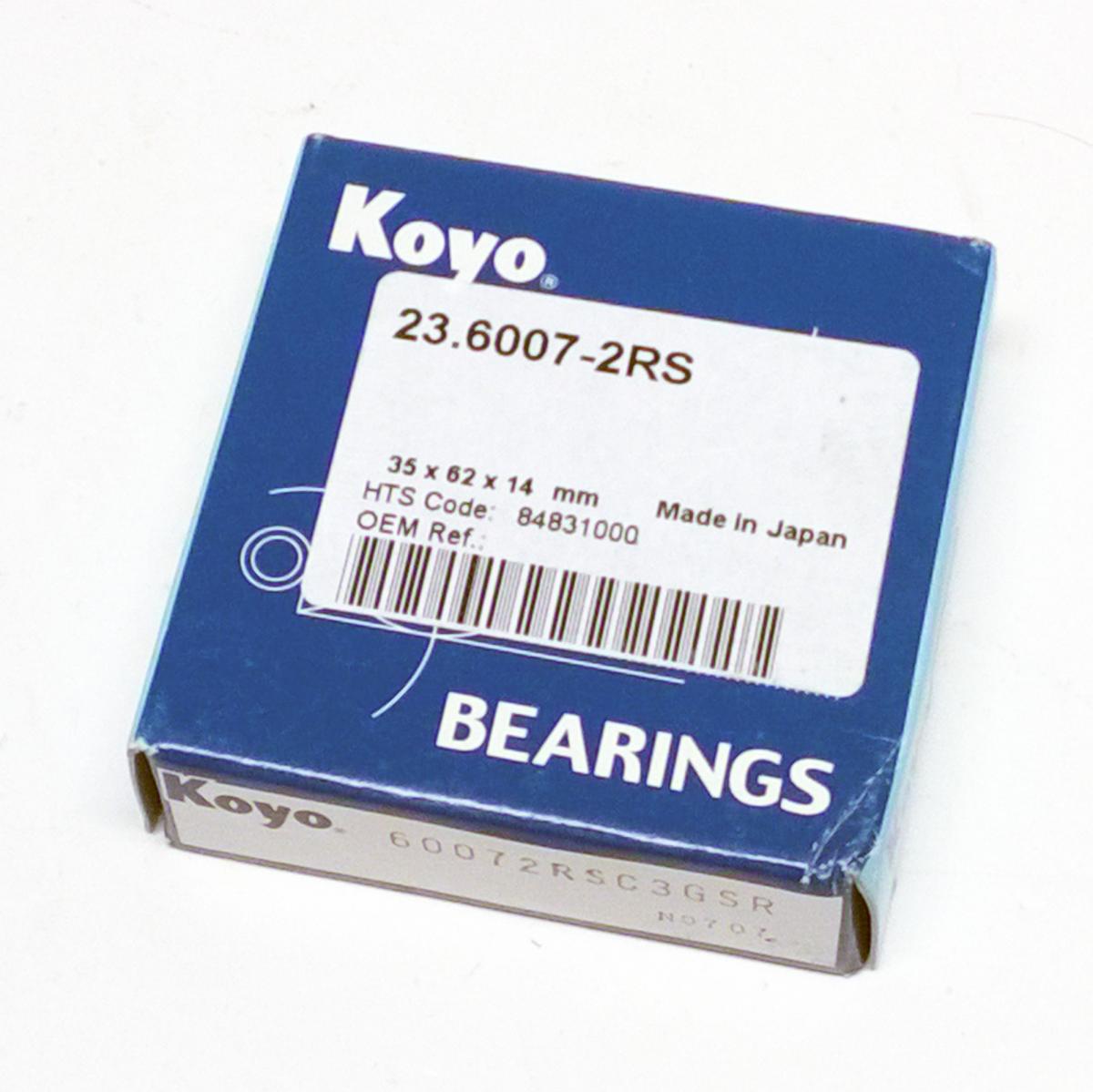 BEARING 6007 2RS C3 KOYO 35x62x14 PROX 23.6007-2RS MADE IN JAPAN EACH thumbnail 2