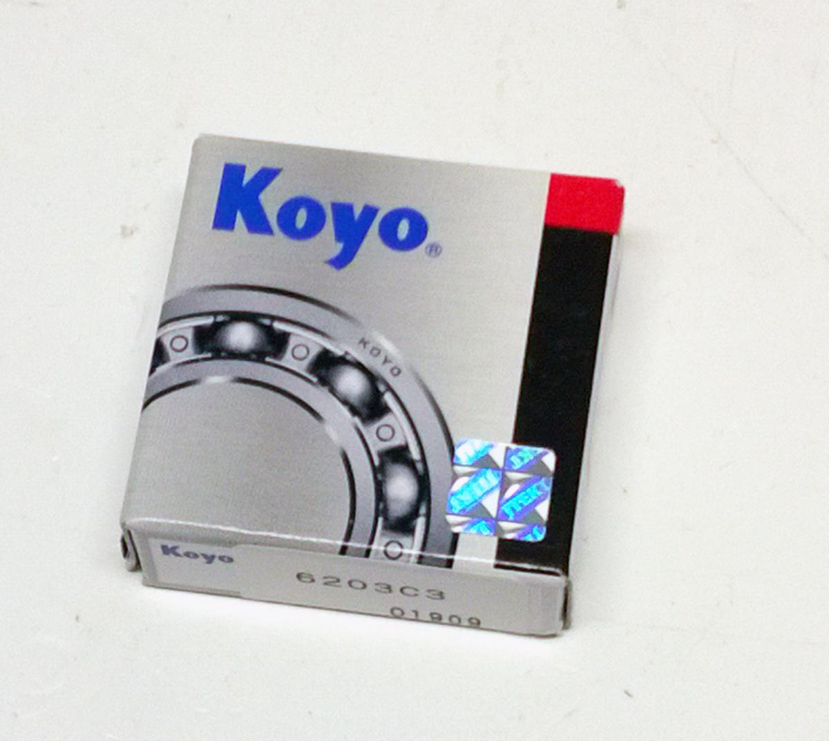 BEARING 6203 C3 KOYO 17x40x12 OPEN 23.6203C3 MADE IN JAPAN EACH thumbnail 2