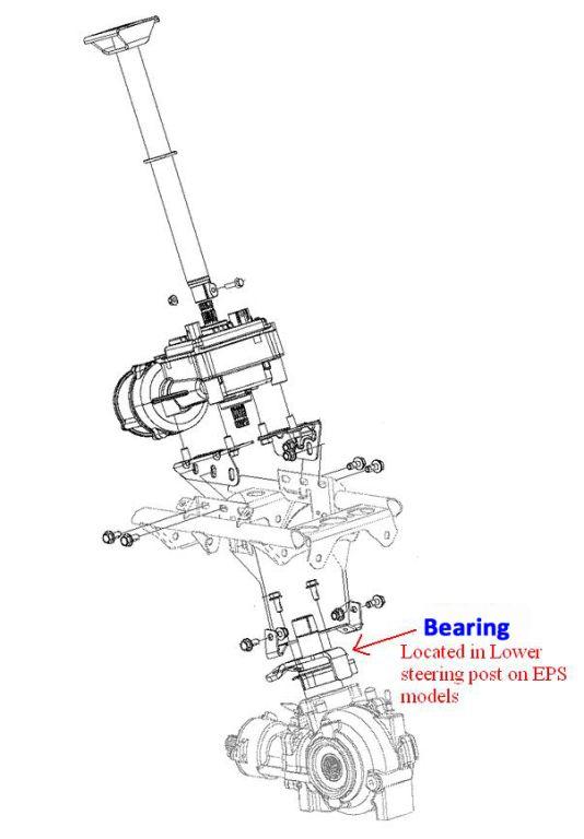 BEARING SEALED STEERING POST CS6205-2RS, 1823467, 1823773 POLARIS, AT-08900 thumbnail 2