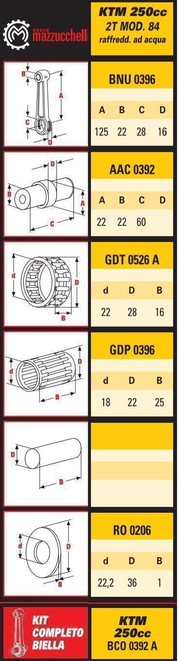 CONNECTING ROD 80-89 KTM250, KTM 250, BCO0392A, 54330015044 thumbnail 2