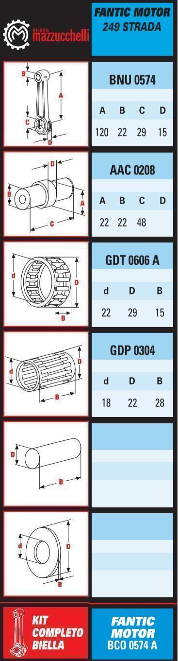 CONNECTING ROD FANTIC, FANTIC 249 301 303 BCO0574A, FMBCO0574A thumbnail 2