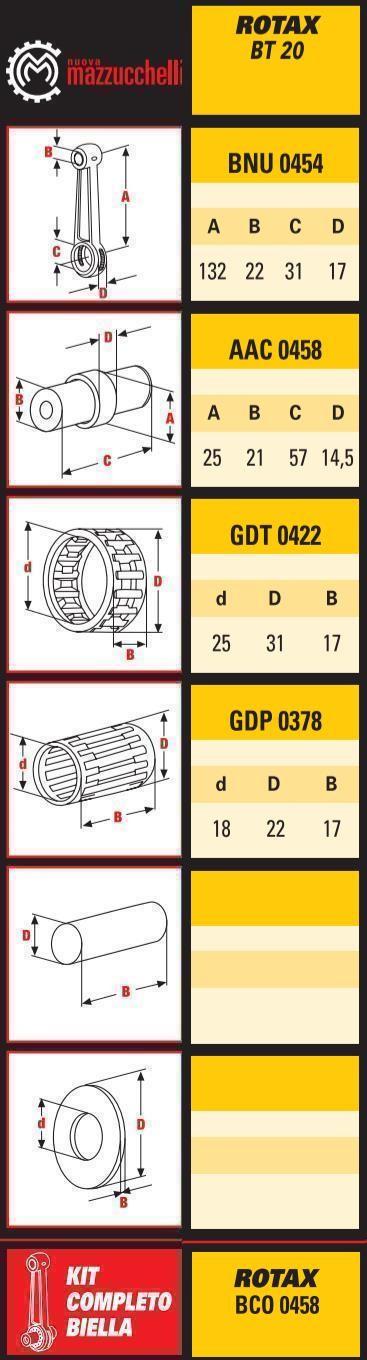 CONNECTING ROD KIT ROTAX, ( BT20) BCO0454 thumbnail 2