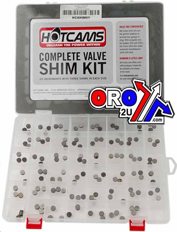 VALVE SHIM KIT 7.48mm 141pcs, HOTCAM HCSHIM01 image 1