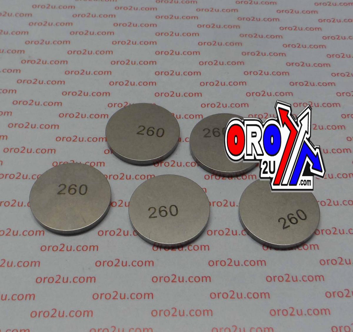 VALVE SHIM 2.60 25mm PK/5 K&L 13-7622 thumbnail 2