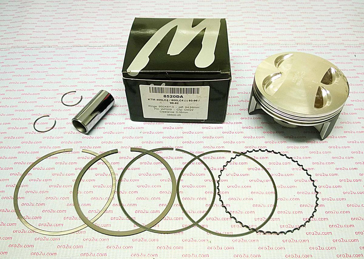 PISTON KIT KTM400 600 95.00 A, 8520DA WOSSNER KTM TO-93 image 1