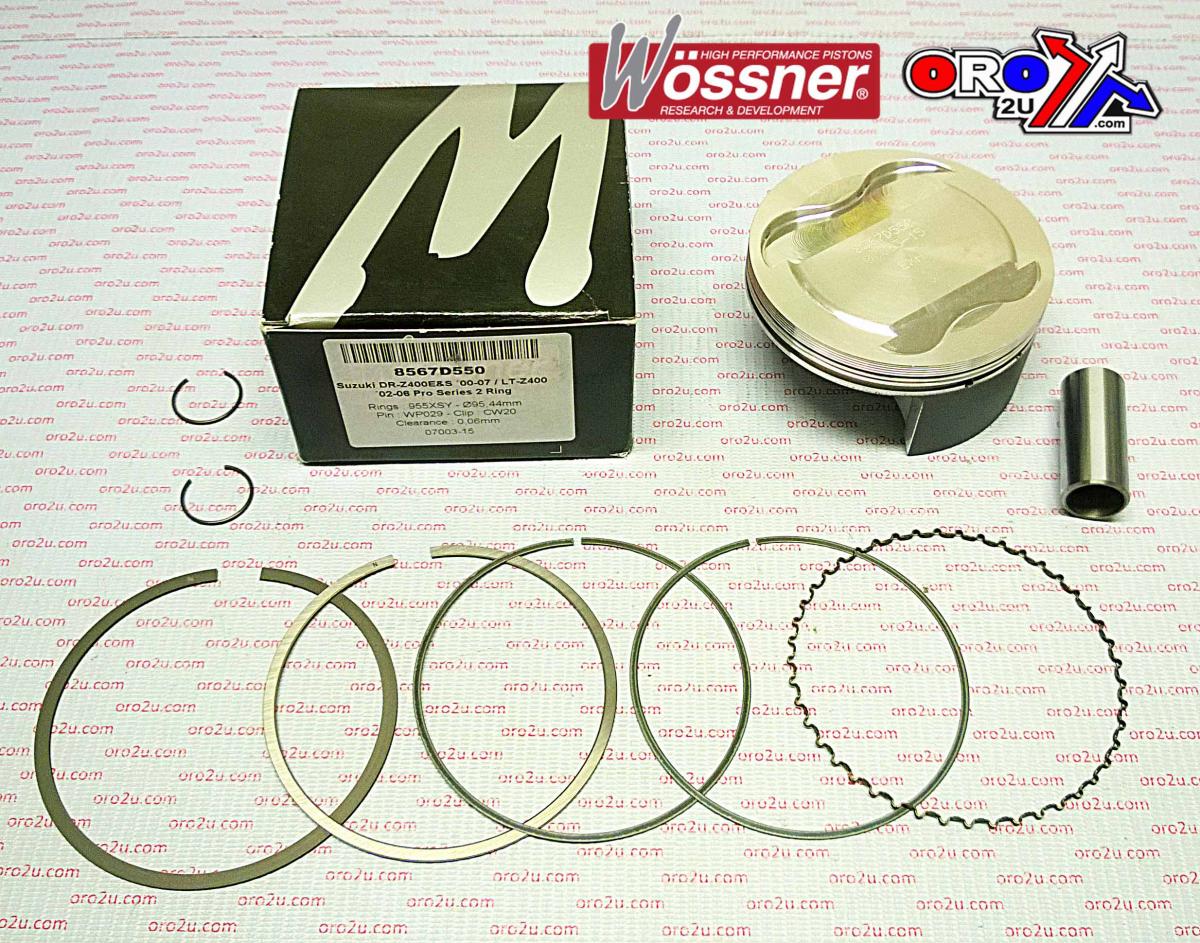 PISTON 00-14 DRZ400 95.50 HC, FORGED WOSSNER KIT 8567D550 image 1