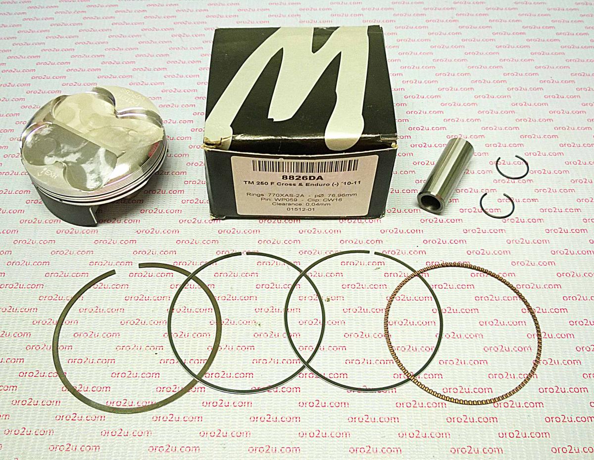 PISTON TM250F FI 77.00 10-11, FORGED WOSSNER KIT 8826DC image 1