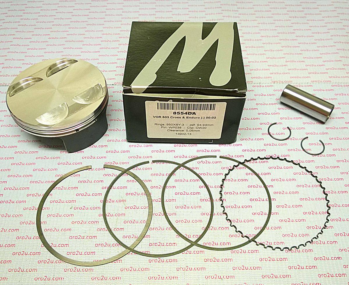 PISTON KIT ALL VOR 503 95.00mm, FORGED WOSSNER 8554DA image 1