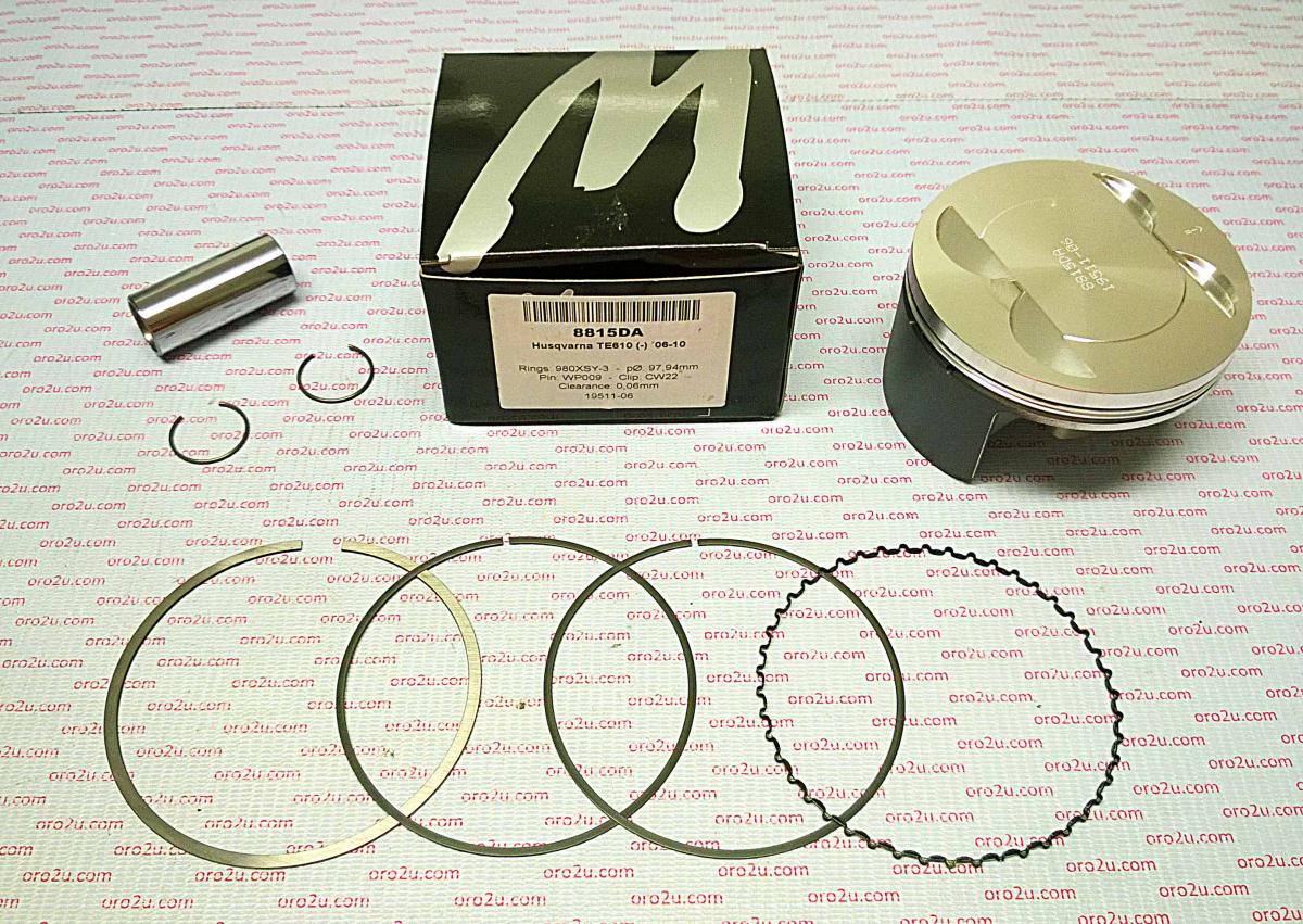 PISTON KIT 06-10 TC TE610 98mm, WOSSNER 8815DC HUSQVARNA image 1