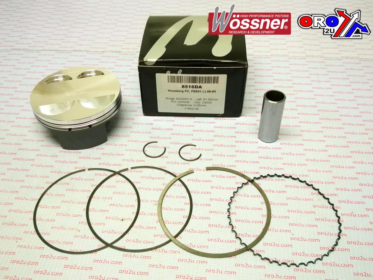 PISTON KIT HUSABERG 501 92.02m, FORGED WOSSNER 8516DC image 1