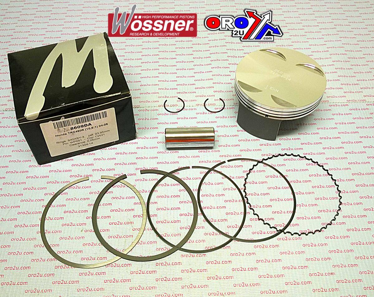 PISTON KIT 04-05 TRX450 94.00, FORGED WOSSNER 8609DA 13101-HP1-670 image 1