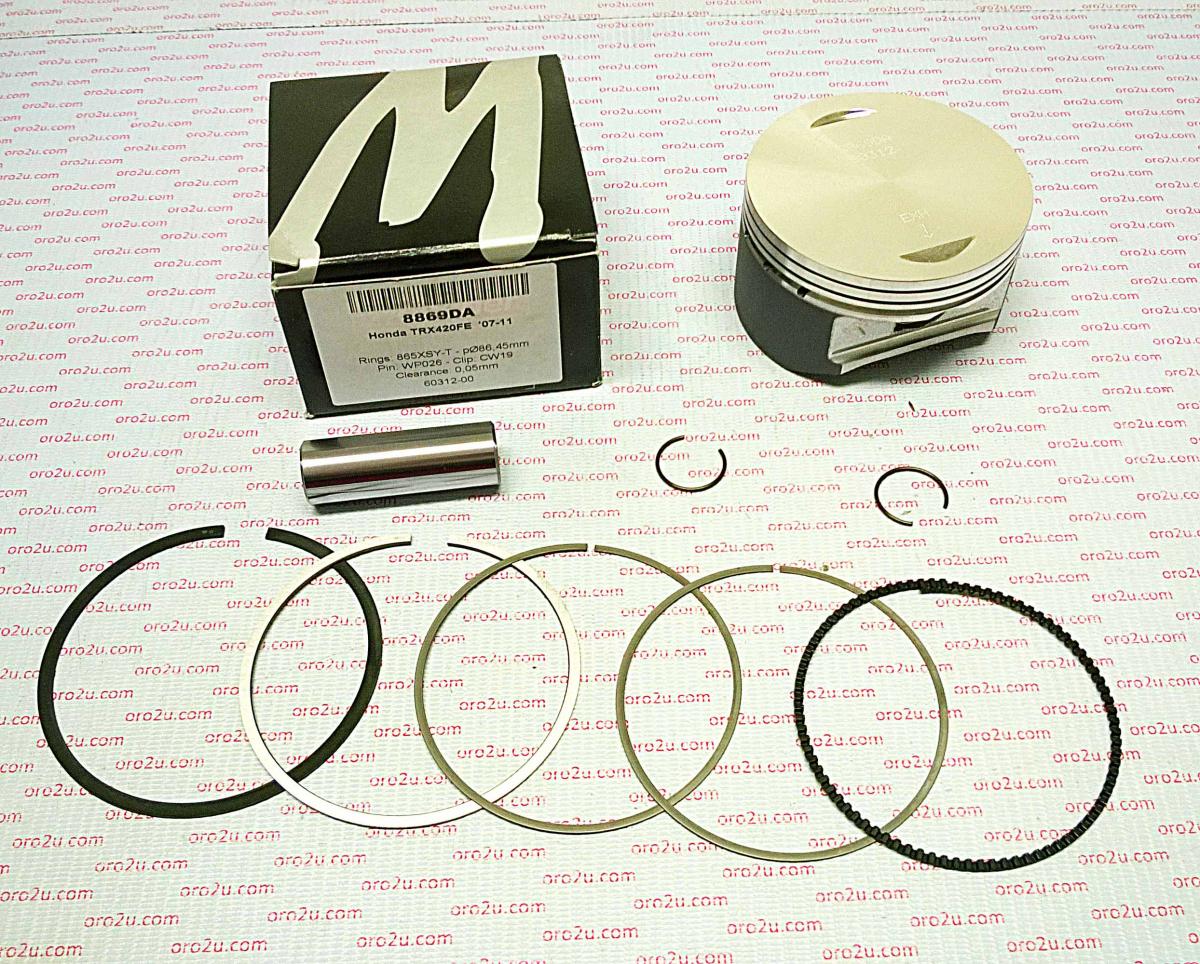 PISTON KIT 07-20 TRX420 87.00, 8869D050 WOSSNER FORGED RANCHE, TRX420FA/FE/FM/TE/TM/FPA/FPE/F image 1