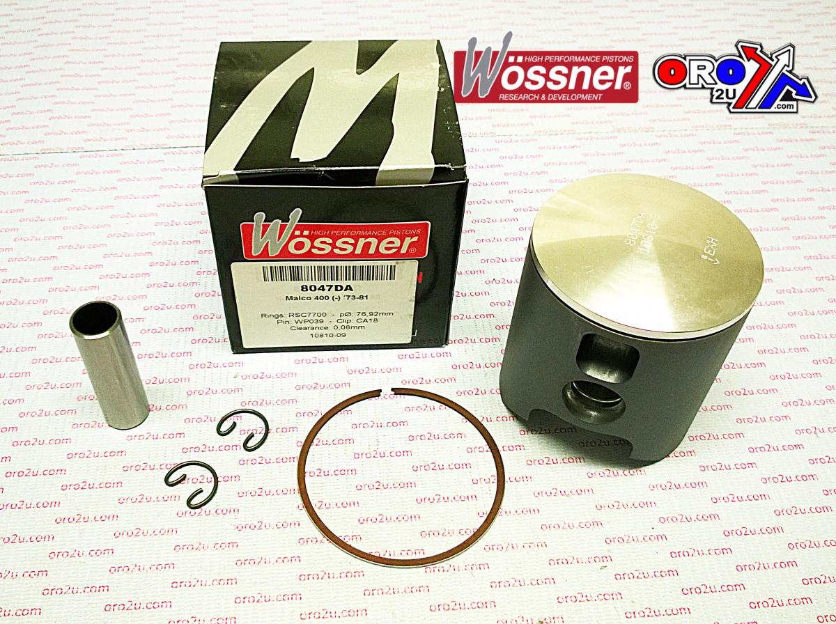 PISTON 73-81 MAICO 400 77.50, FORGED WOSSNER 8047D050 KIT image 1