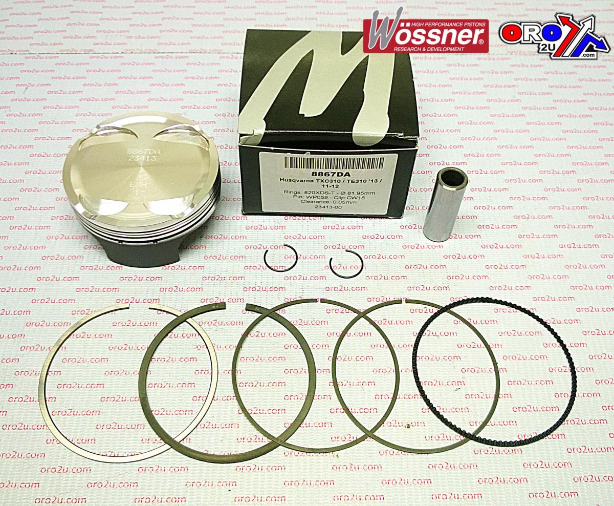 PISTON KIT 11-12 TC310 82.00mm, FORGED WOSSNER 8867DA, 800H3379 image 1