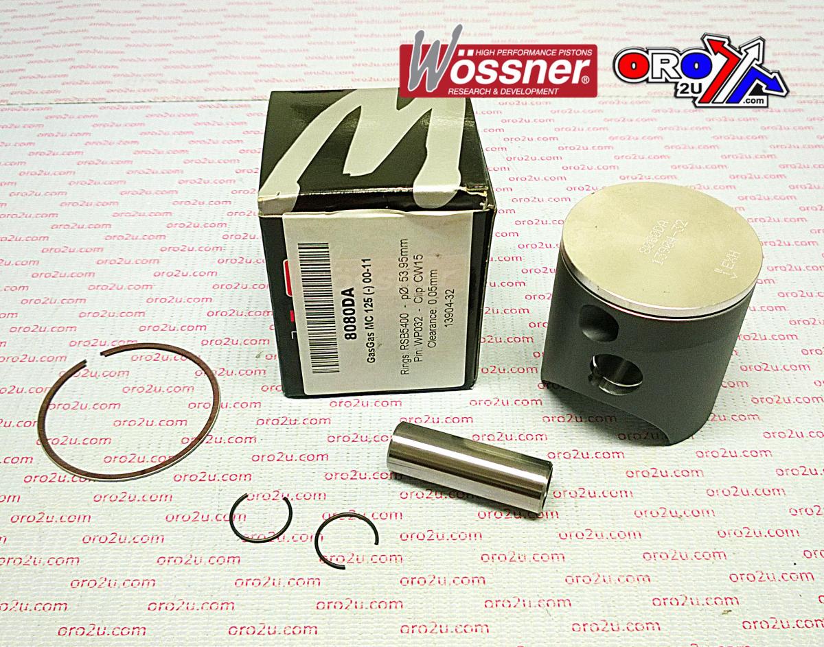 PISTON KIT 03-11 MC125 54.00, WOSSNER GASGAS 8080DC image 1
