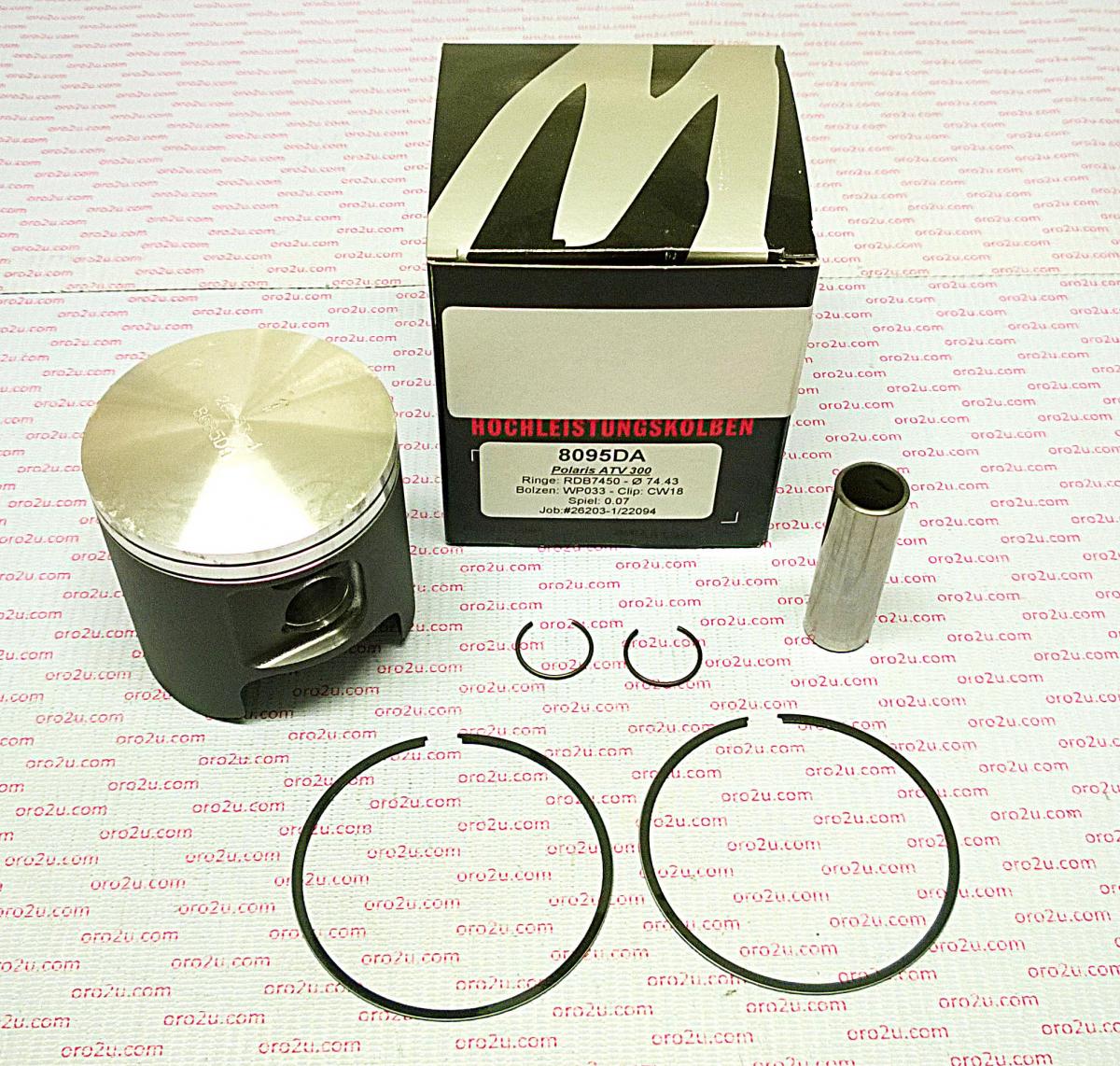 PISTON 94-00 POLARIS 300 76.50, FORGED WOSSNER KIT 8095D200 image 1
