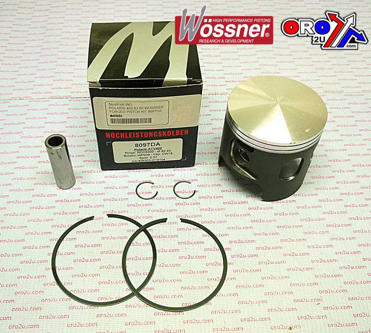 PISTON KIT POLARIS 350 85.00, FORGED WOSSNER 8097D200 ATV image 1