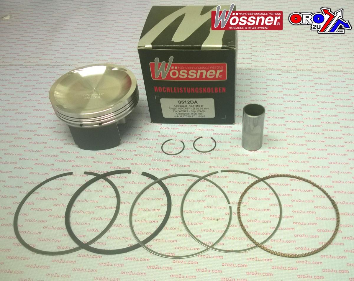PISTON KIT 93-95 KLX650 100.00, FORGED WOSSNER 8512DA 13001-1401 image 1